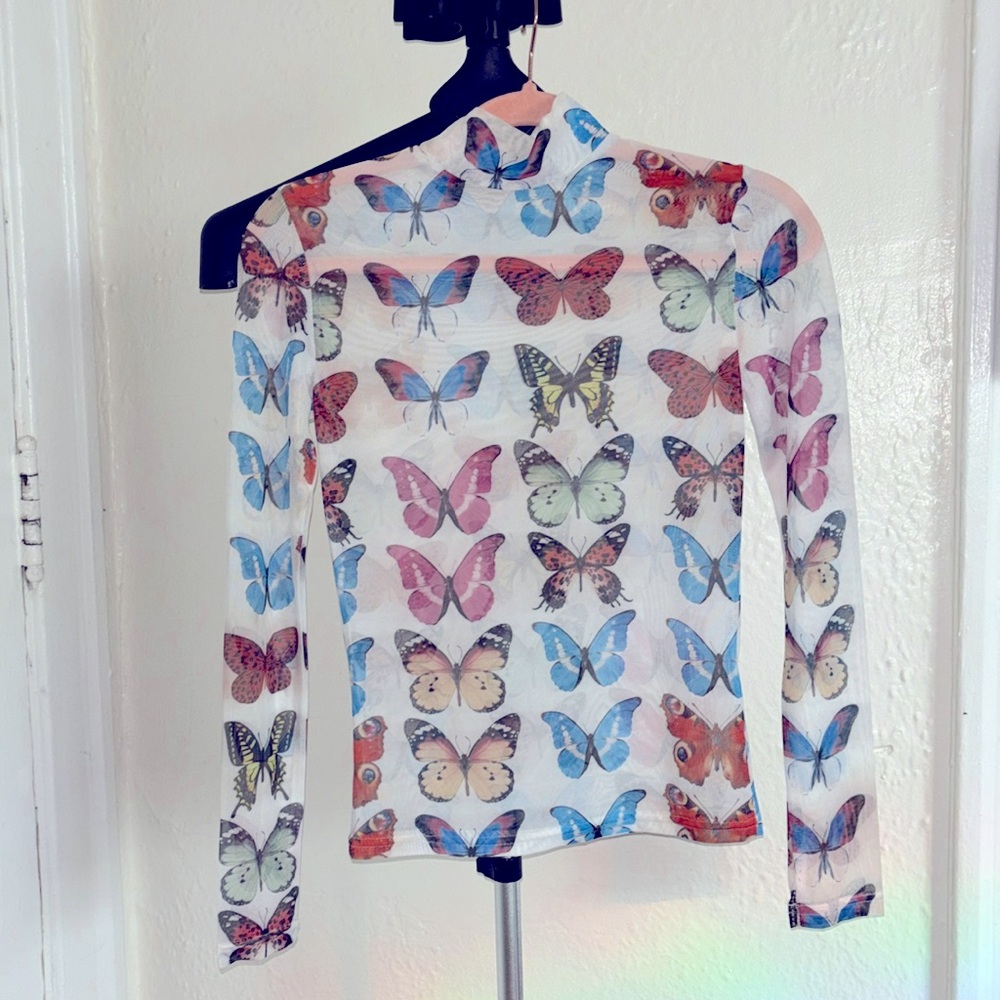 XXS Sheer Butterfly Top 🦋